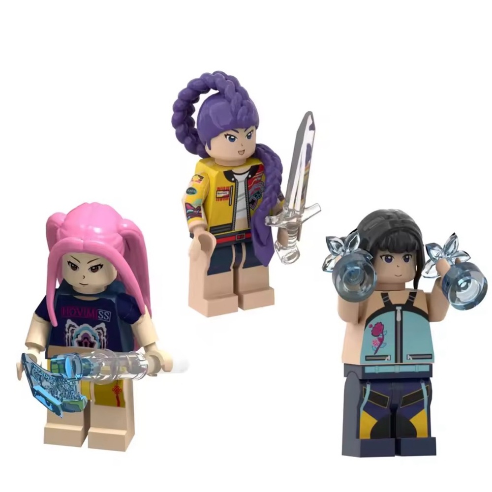 Custom Kpop Demon Hunter - Huntrix  - Set of 3 Mini Figures